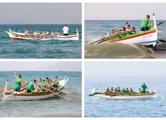 Turismo Costa del Sol promociona el remo en jábega, a través de su programa Senda Azul