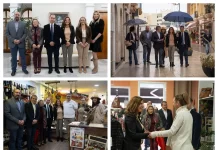 Visita de Rocío Blanco al Centro Comercial Abierto de Benalmádena