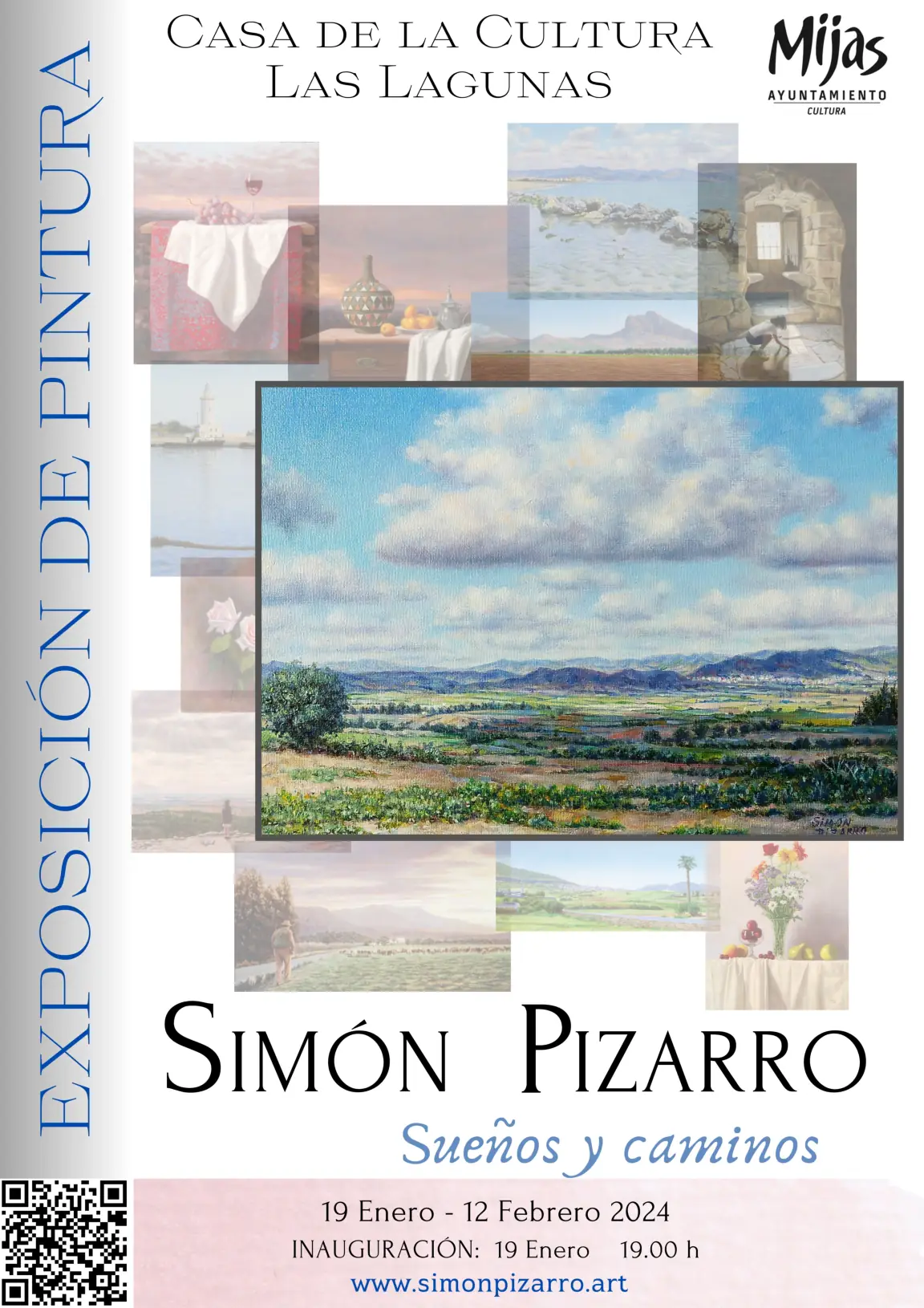 Exposición de Pintura. Simón Pizarro en La Casa de la Cultura de Las Lagunas