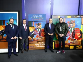 El artista Pedro Sandoval firma un cartel de lujo de la Corrida Picassiana, que reunirá a Cayetano, Emilio de Justo y Pablo Aguado