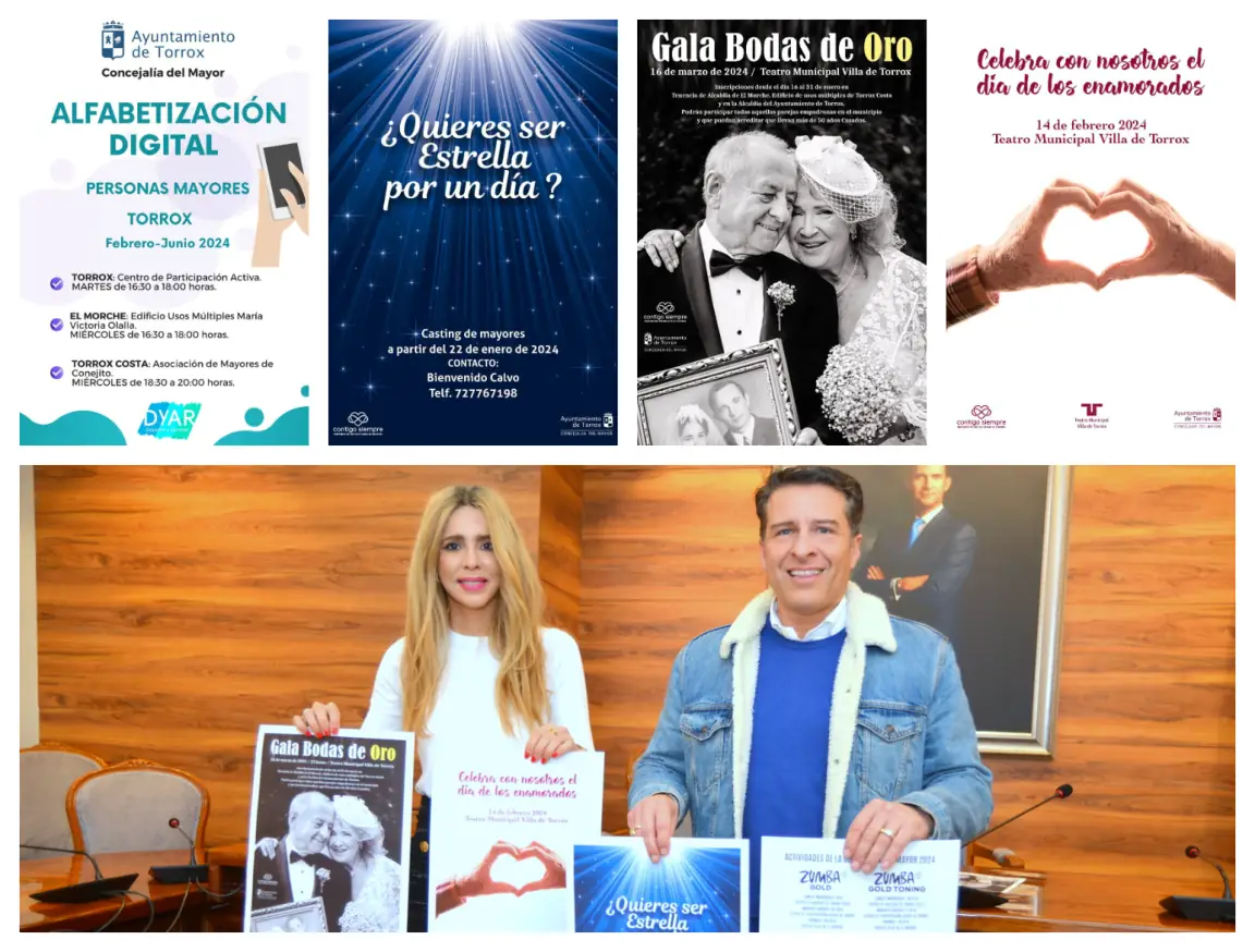 Torrox presenta un ambicioso programa para mayores con un novedoso taller de alfabetización digital y varias galas