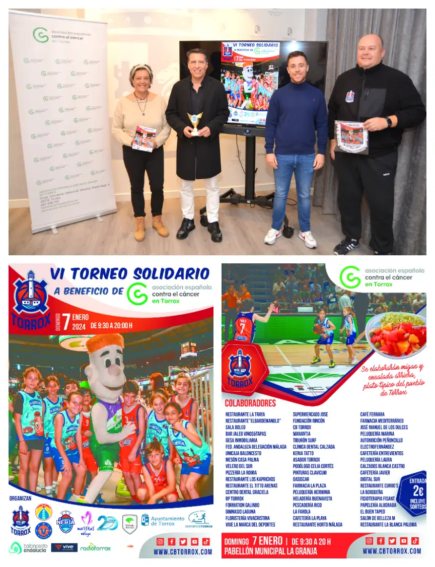 Torrox acoge el VI Torneo Solidario de Baloncesto a beneficio de la AECC