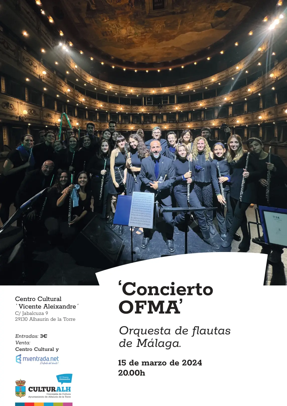 La Orquesta de Flautas de Málaga vuelve a Alhaurín de la Torre el 15 de marzo  