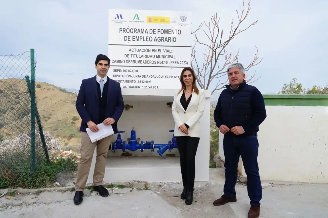 La Junta destina a Coín una ayuda de 63.000 euros para mejorar viales y caminos del municipio