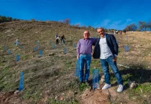 El Ayuntamiento de Villanueva de Tapia y la empresa malagueña Ruralidays convierten un antiguo vertedero en un bosque