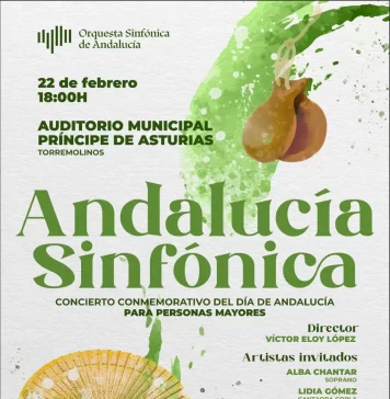 La Diputación celebrará mañana el Día de Andalucía con un concierto de la Orquesta Sinfónica para 1.700 mayores de la provincia