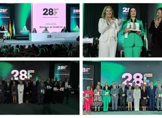 La Junta defiende el proyecto común de España y reconoce a personas y entidades de una Málaga valiente y de progreso