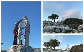 La Junta restaura la Estatua del Guarda Forestal de Sierra de las Nieves con medio siglo de historia