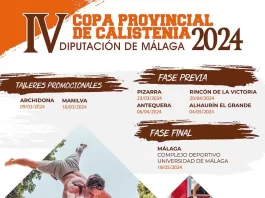 La Copa Provincial de Calistenia de la Diputación de Málaga llega a su cuarta edición con más de 300 participantes