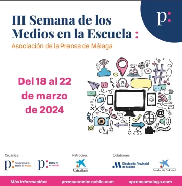 La Asociación de la Prensa de Málaga celebra la III Semana de los Medios en la Escuela del 18 al 22 de marzo con una veintena de actividades