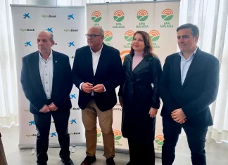 Carmen Crespo destaca el uso de aguas regeneradas para la agricultura en La Axarquía