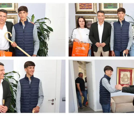 El alcalde de Torrox muestra todo su apoyo a David Tomé, el joven que quiere ser cabrero