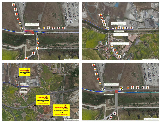 Aviso importante: cortes de tráfico por obras en la carretera Zapata-Aeropuerto