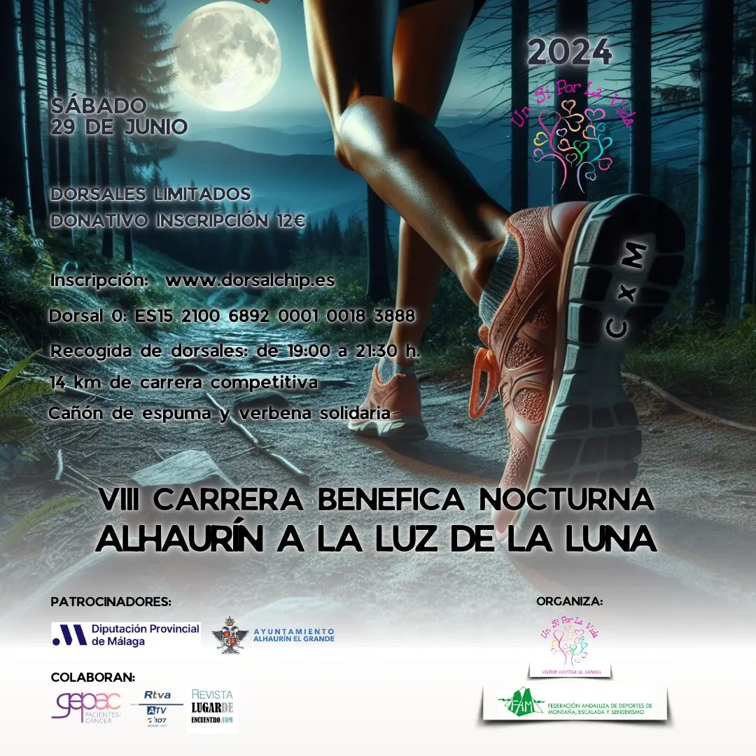 Un Sí Por La Vida abre el plazo de inscripciones para la octava edición de la carrera nocturna solidaria