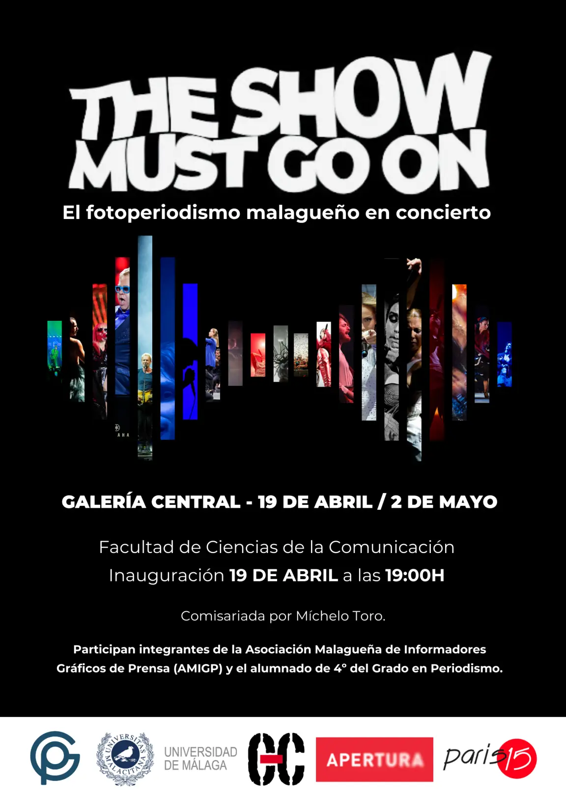 El fotoperiodismo malagueño se sube al escenario en la exposición ‘The show must go on’