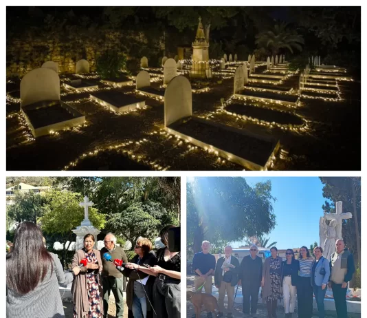 La actividad cultural impulsada por la Junta en el Cementerio Inglés permite su restauración