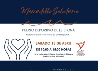 El Puerto Deportivo de Estepona acoge un Mercadillo Solidario el sábado 13 de abril