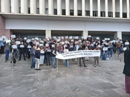 Amplio Seguimiento del Personal de Justicia de Málaga en la Concentración de Protesta Convocada por CCOO y STAJ