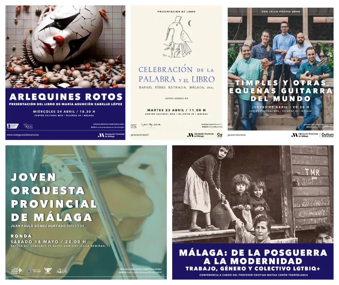 La Diputación programa una semana de conciertos, teatro, conferencias y dos presentaciones literarias con motivo del Día del Libro