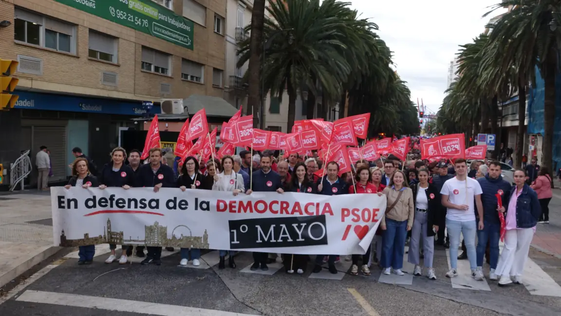 Celebración del 1 de Mayo en Málaga