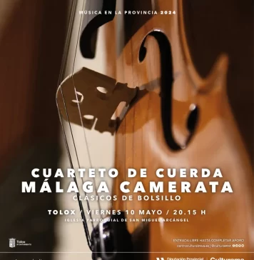 El ciclo de conciertos Clásicos de Bolsillo de la Diputación pasará por Tolox, Alcaucín y Valle de Abdalajís del 10 al 31 de mayo