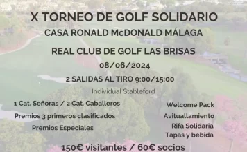 10º Torneo de Golf Solidario de la Casa Ronald McDonald de Málaga.
