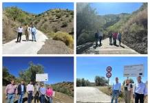 Continúan las obras de mejora en los caminos rurales de Sedella y Canillas de Albaida