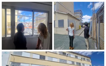 Dan comienzo las obras de rehabilitación de las cubiertas del IES Ciudad de Melilla de Málaga Educación garantiza la normalidad de la actividad lectiva mientras se realizan los trabajos que solventarán los problemas de humedades del centro