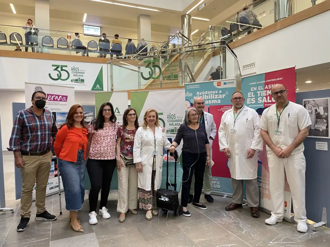 Pacientes respiratorios con ASMA participan en el Clínico de Málaga en actividades para gestionar mejor su enfermedad y ganar autonomía