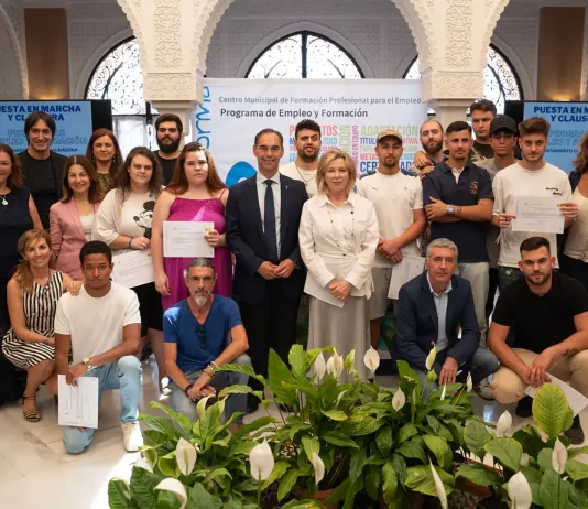 El proyecto Empleo y Formación cualifica en pintura industrial a 15 jóvenes desempleados de Benalmádena