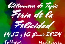 La Diputación impulsa la Feria de la Felicidad de Villanueva de Tapia, que regresa con un amplio programa de actividades en el marco de la Feria de San Antonio del municipio