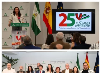 La Junta revindica el papel de la Plataforma Andaluza de Voluntariado en su 25º aniversario