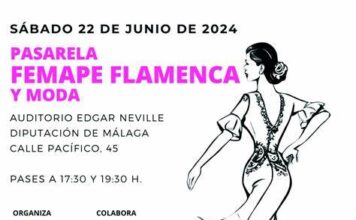 El auditorio Edgar Neville celebra mañana sábado la Pasarela FEMAPE Flamenca 2024