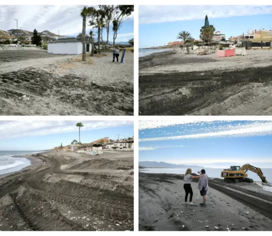 El Ayuntamiento de Torrox reprocha al Gobierno “los perjuicios” que causan a bañistas y empresarios los “tardíos aportes de arena” a las playas