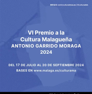 La Diputación convoca la VI edición del Premio a la Cultura Malagueña Antonio Garrido Moraga
