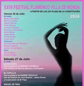 Monda celebra este fin de semana su XXVII Festival Flamenco