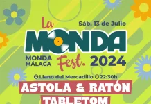 Monda celebra el próximo sábado 13 de julio la quinta edición de ‘La Monda Fest’