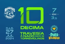 La Diputación impulsa la Travesía a Nado de Torremolinos en su décimo aniversario