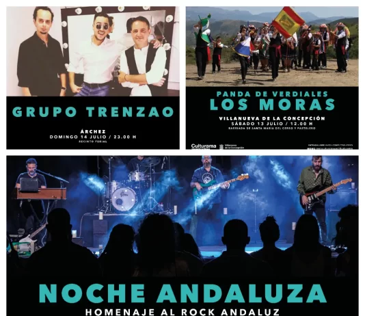 Rock, verdiales y la actuación del grupo ‘Trenzao’, protagonistas de la agenda cultural de la Diputación en la provincia