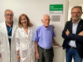 Homenaje del servicio de otorrinolaringología del Hospital Regional de Málaga a Pedro Pascual Felip Quero