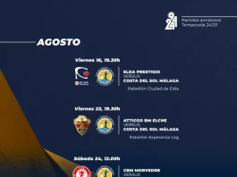 Calendario de pretemporada del Costa del Sol Málaga
