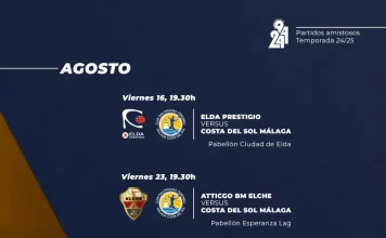 Calendario de pretemporada del Costa del Sol Málaga