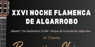 Algarrobo celebrará su XXVI edición de la Noche Flamenca el 7 de septiembre