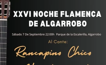 Algarrobo celebrará su XXVI edición de la Noche Flamenca el 7 de septiembre
