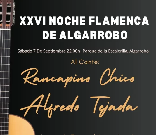 Algarrobo celebrará su XXVI edición de la Noche Flamenca el 7 de septiembre Algarrobo celebrará su XXVI edición de la Noche Flamenca el 7 de septiembre