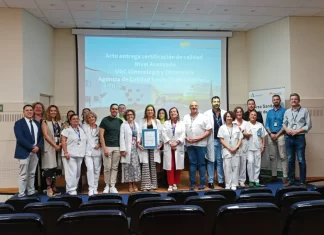 La unidad de Ginecología y Obstetricia del Área de Gestión Sanitaria Norte de Málaga recibe la certificación de la Agencia de Calidad Sanitaria de Andalucía