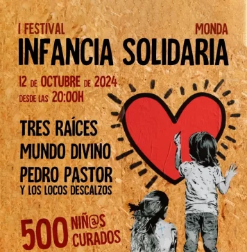Monda celebrará el 12 de octubre el I Festival Infancia Solidaria para recaudar fondos y ofrecer atención médica especializada a niños y niñas en situación de vulnerabilidad