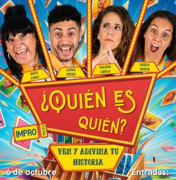 La compañía malagueña Alikindoi Impro presenta su espectáculo ‘Quién es Quién’ con el público como protagonista