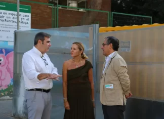 Visita de Educación y Fomento a centros educativos en la zona de ampliación del Metro de Málaga