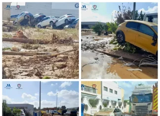Catorce bomberos del CPB trabajan ya en la provincia de Valencia para apoyar en las labores de búsqueda y rescate de personas por la DANA